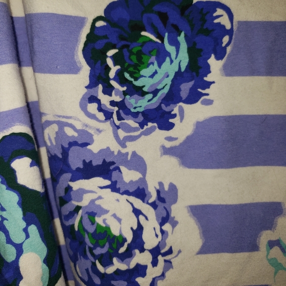 3X Plus Size Floral Spring top shirt comfy soft Isaac Mizrahi - Picture 3 of 3